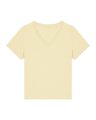 Dames T-shirt StellaStanley Isla V-hals Butter
